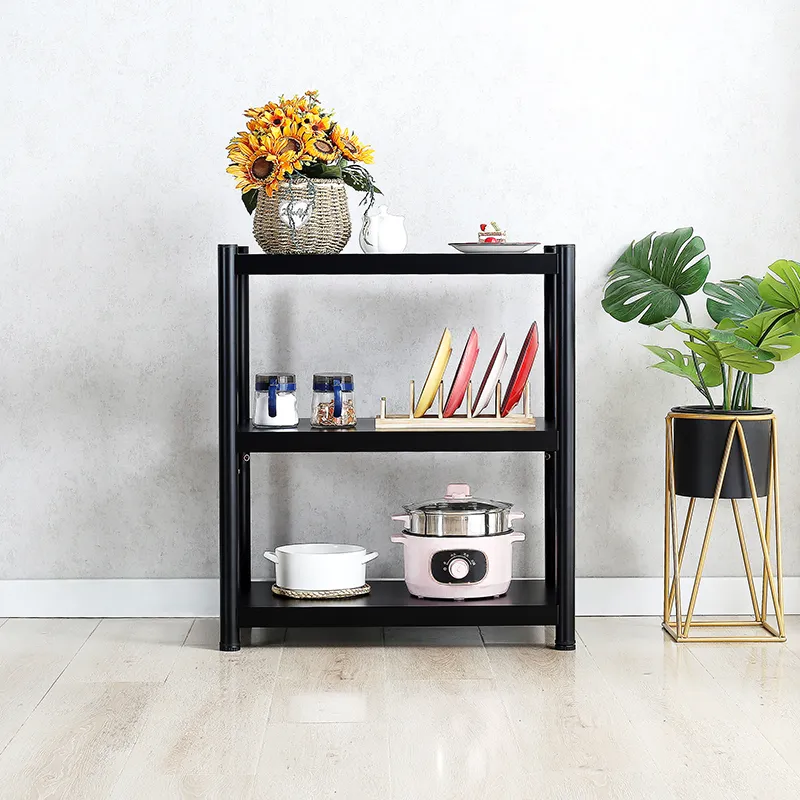 2 Tiers Black Goods Shelf