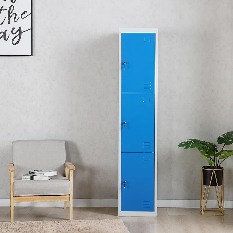 1 Column 3 Door Steel Locker