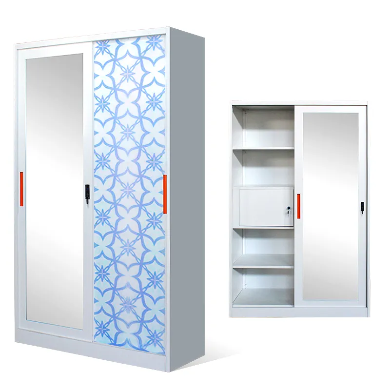 Steel Wardrobe With Mirror